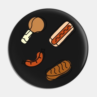 Meat Sticker 4 Pack Pin