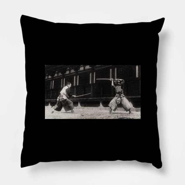 Samurai fight Pillow by MiljanaVuckovic