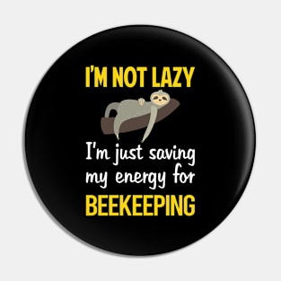 Funny Lazy Beekeeping Beekeeper Apiculture Pin