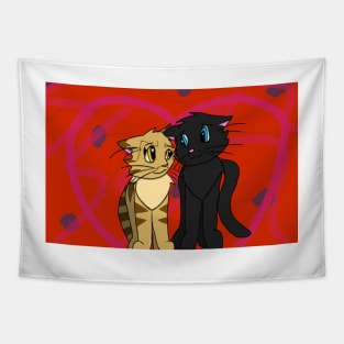 Leafpool and Crowfeather Tapestry