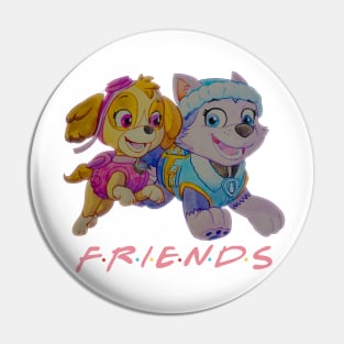 paw friends Pin