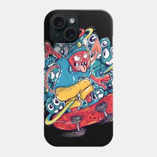 skateboard devil Phone Case