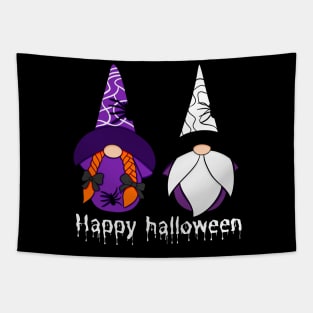 Happy Halloween! Cute Halloween Gnomes Spiders Autumn Vibes Halloween Thanksgiving Tapestry