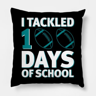 I Tackled 100 Days of School - 100th Days Baseball Boy Kid Girl Pillow