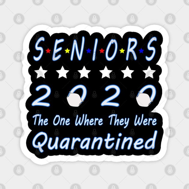 Funny Gift Senior Quarantine Class Of 2020 Graduation Magnet by Nicolas5red1