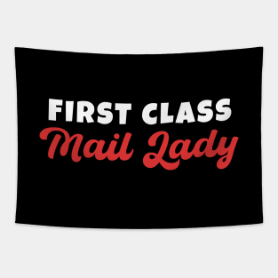 First Class Mail Lady Tapestry