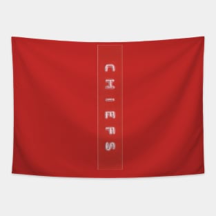 “CHIEFS” Kansas City Red DYMO label tape Tapestry