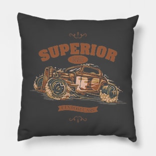 Superior Drivers Custom Cars Pillow