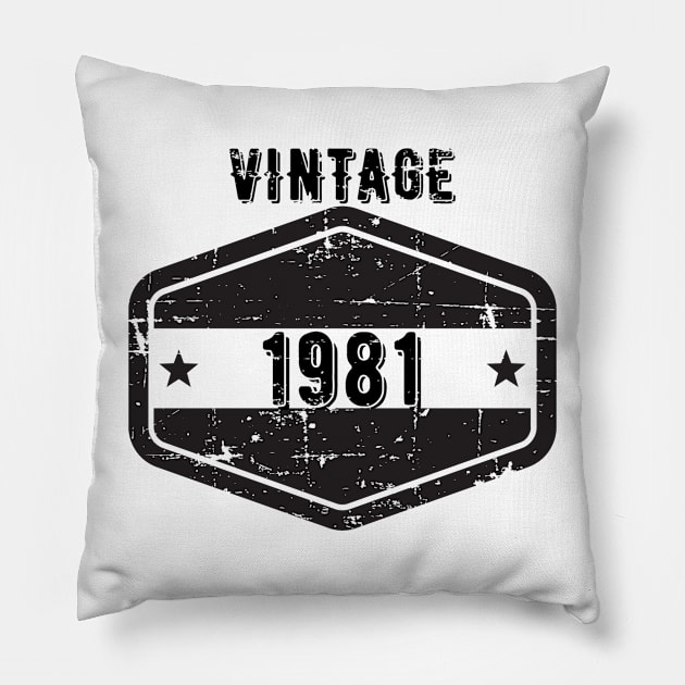 Vintage 1981 Pillow by SYLPAT