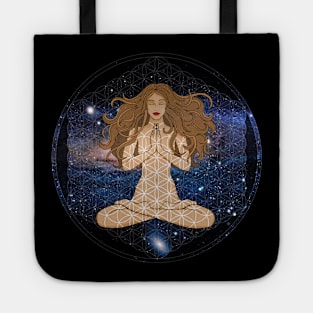 Flower of life - Mandala Galaxy Tote