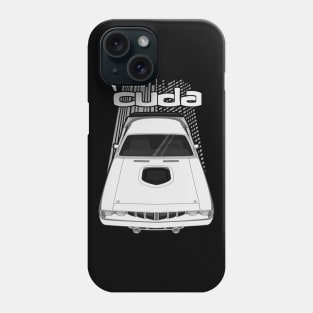 Plymouth Barracuda 1971 - White Phone Case