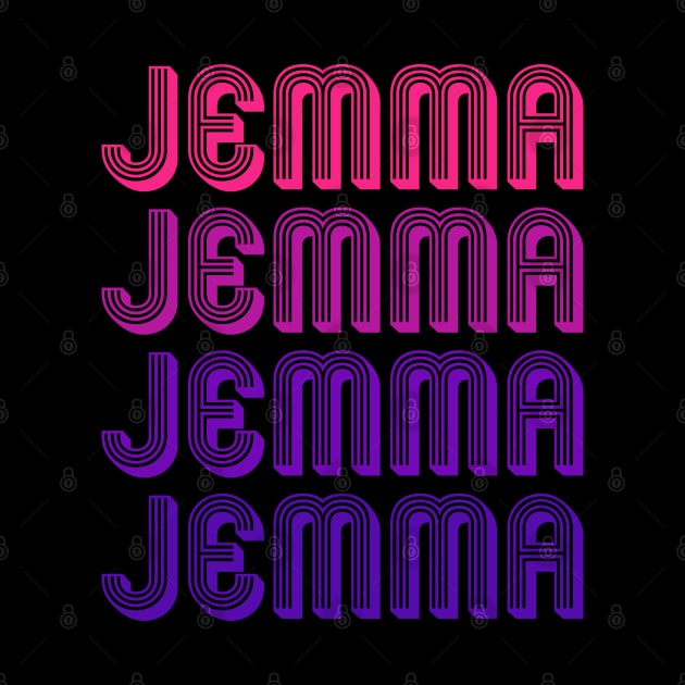 Jemma - Retro Minimal Line Pattern by Fusti