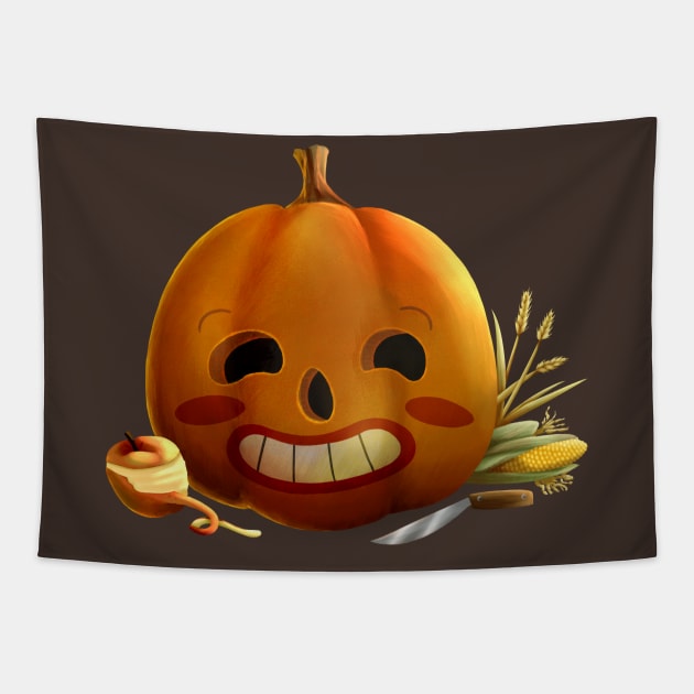 Over the Garden Wall Pumpkin decoration Tapestry by CuteNerds