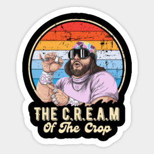 Macho Man Cream Of The Crop Quote Macho Man Randy Savage Aufkleber | Teepublic De