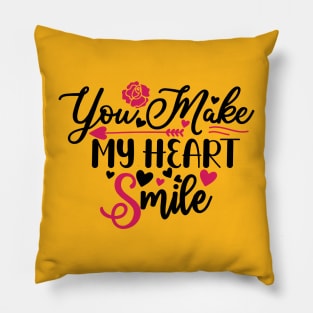 You make my heart smile Pillow