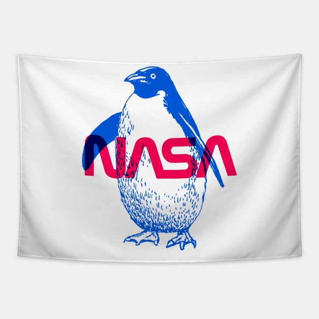 penguin x nasa Tapestry by Mollie