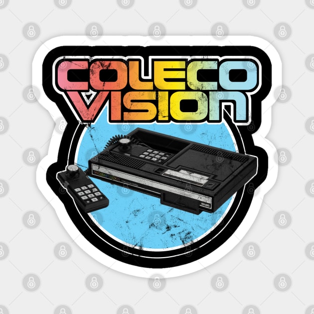 Colecovision Retro Home Gaming System 80's Vintage Distressed Look Magnet by Joaddo