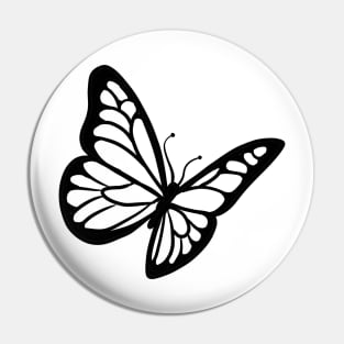 Stick figure butterfly Pin