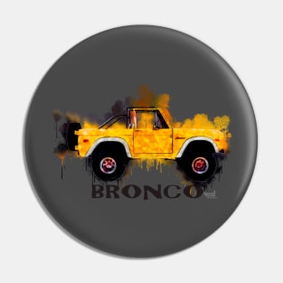 Ford Bronco Splash Yellow Pin