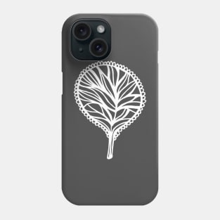 tree doodle pattern Phone Case