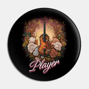 Strings Attached: The Violin Player Design Pin