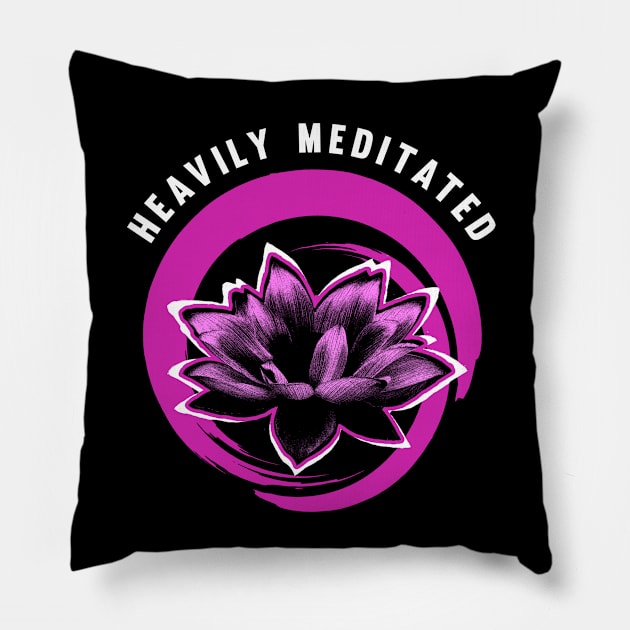 Heavily Meditated Purple - Yoga Pillow by dnlribeiro88