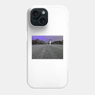 Man walking away Phone Case