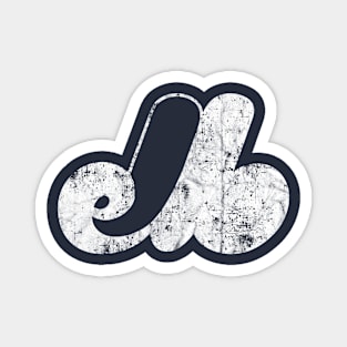 Defunct Montreal Expos Baseball Magnet