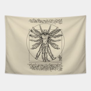 Vitruvian 001 Tapestry