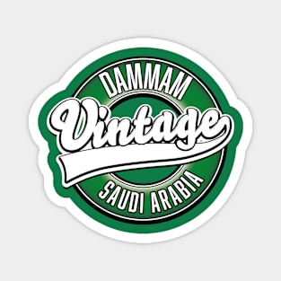 Dammam saudi arabia vintage logo Magnet