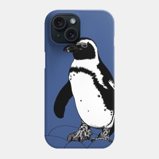 African penguin illustration Phone Case