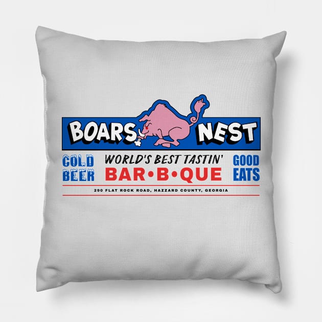 Boars Nest Hazzard County Pillow by deadright