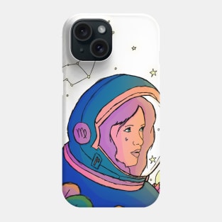 Virgo astronaut Phone Case