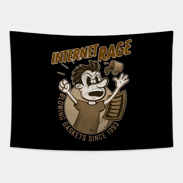 Internet Rage Tapestry by Sneezing Fish