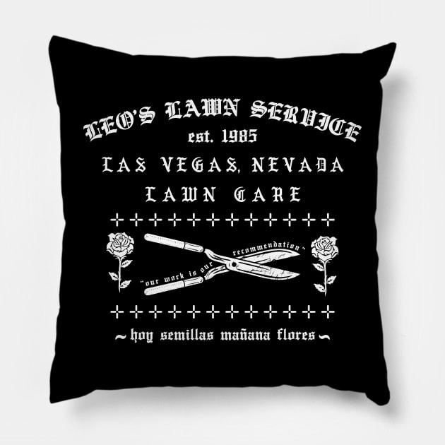 Leo's Lawn Service Pillow by 12twlv