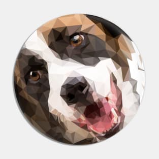 dog lowpoly style Pin