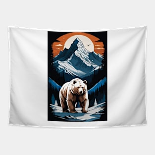 Bear and the Mountain Tapestry