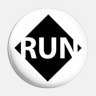 Run (black) Pin