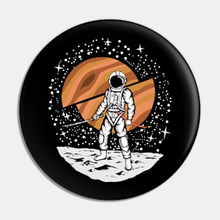 Astronaut samurai Pin