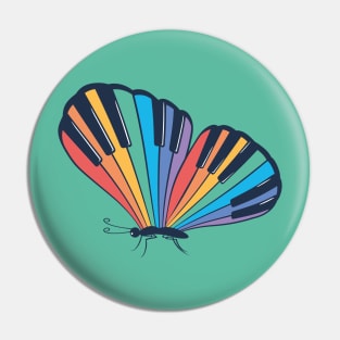 Musical Butterfly (Musical Rainbow) Pin