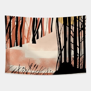 Sun in Trees Tapestry