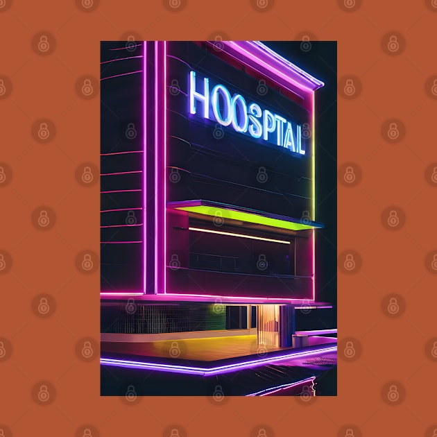 Neon hospital by Spaceboyishere