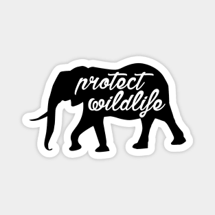 protect wildlife - elephant Magnet