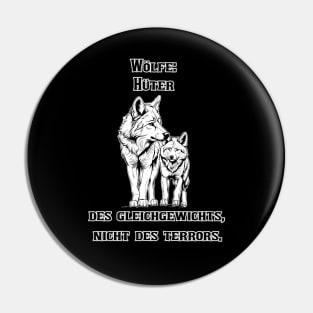 Wächter des Gleichgewichts: Das Wolfspärchen Pin