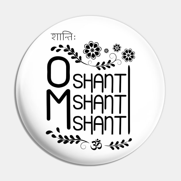 Om shanti shanti shanti mantra design Pin by FlyingWhale369