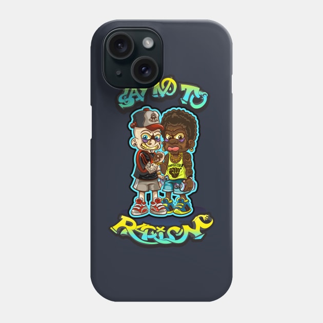 Say no to prejudice, say no to racism! Phone Case by OLIVER ARTS