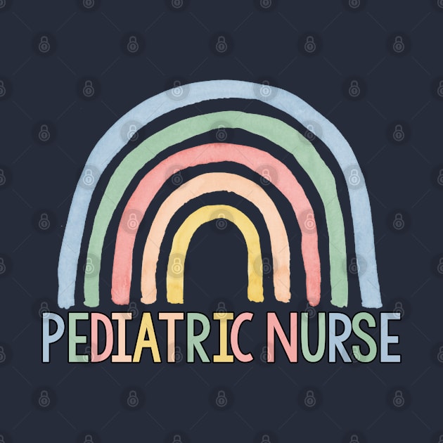 Pediatric Nurse Gift Pediatric Nurse Rainbow by kmcollectible