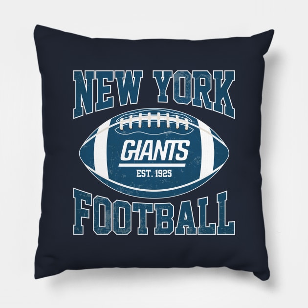 New York Giants! Est. 1925 Vintage Pillow by Purwoceng