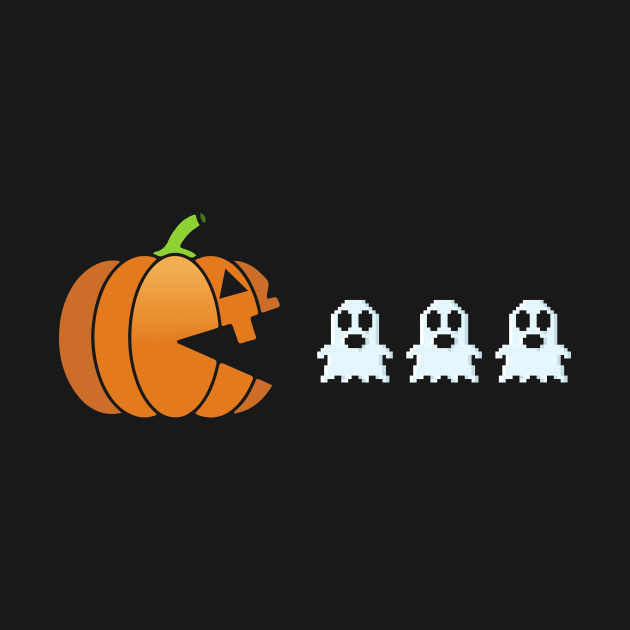 Pumpkin Eating Ghost by TheDesignDepot