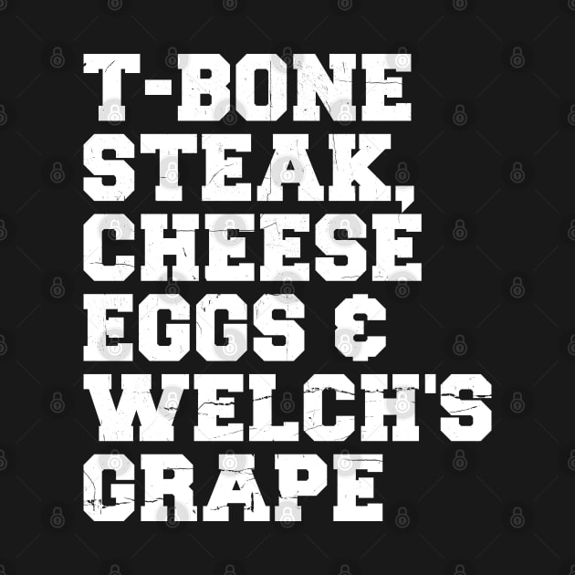 T-Bone Steak, Cheese Eggs, Welch's Grape - Guest Check by Nrsucapr